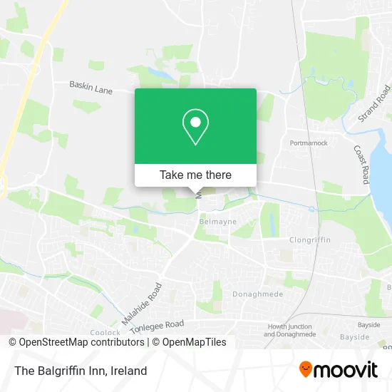 The Balgriffin Inn map