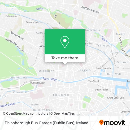 Phibsborough Bus Garage (Dublin Bus) map