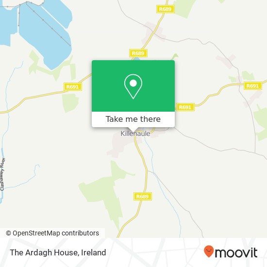 The Ardagh House map