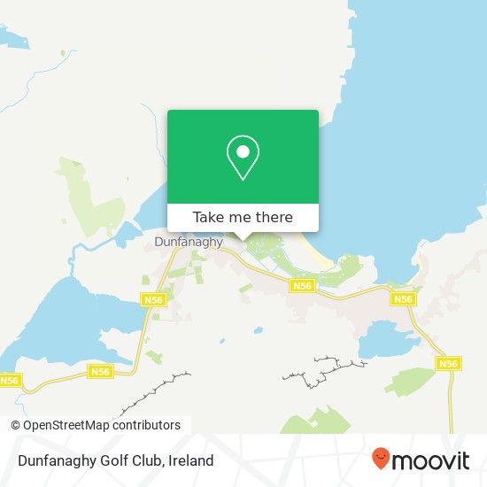 Dunfanaghy Golf Club map