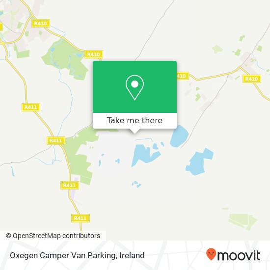 Oxegen Camper Van Parking map