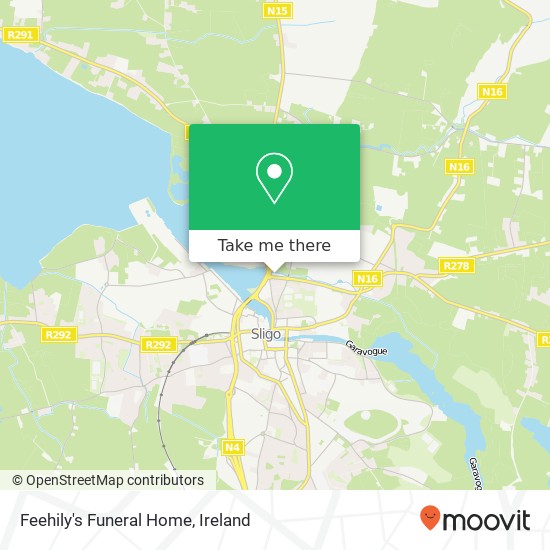 Feehily's Funeral Home map