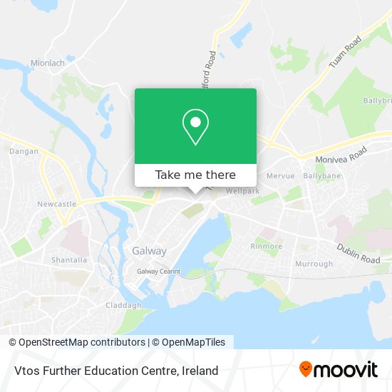 Vtos Further Education Centre map