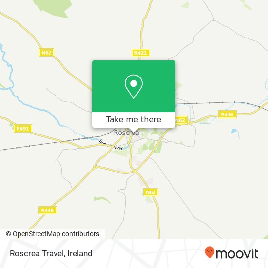 Roscrea Travel map