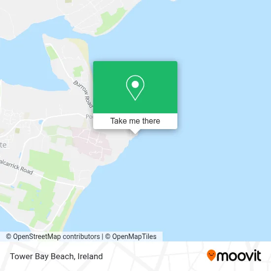 Tower Bay Beach map