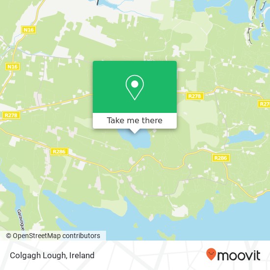 Colgagh Lough map