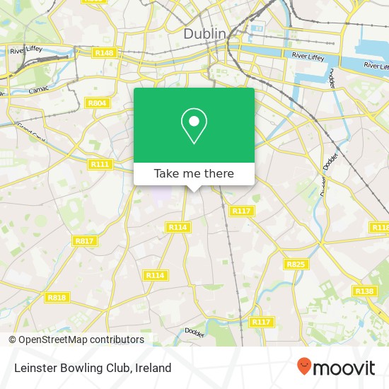 Leinster Bowling Club map