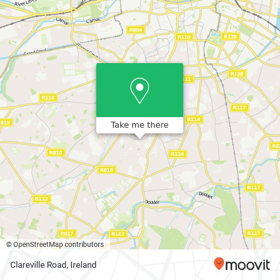 Clareville Road map