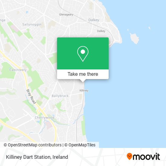 Killiney Dart Station map