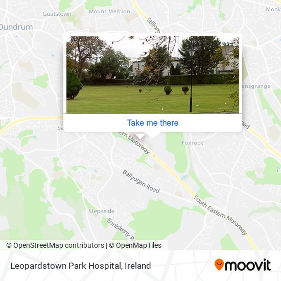 Leopardstown Park Hospital map
