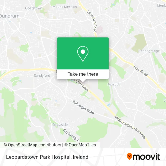 Leopardstown Park Hospital map