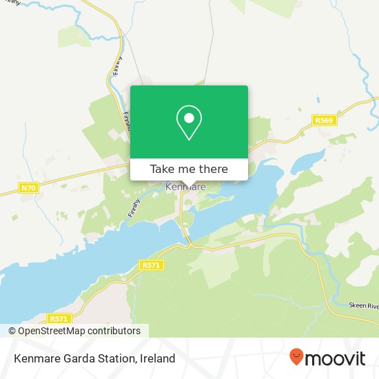 Kenmare Garda Station map