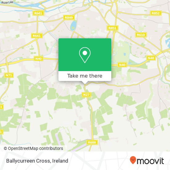 Ballycurreen Cross map