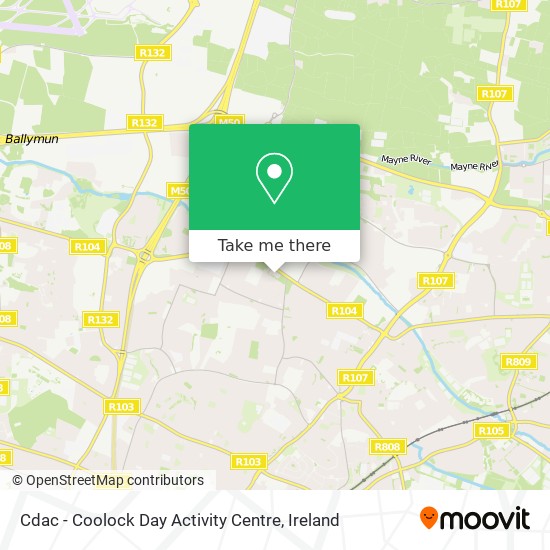 Cdac - Coolock Day Activity Centre map