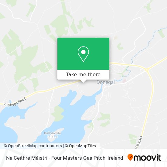 Na Ceithre Máistrí - Four Masters Gaa Pitch map