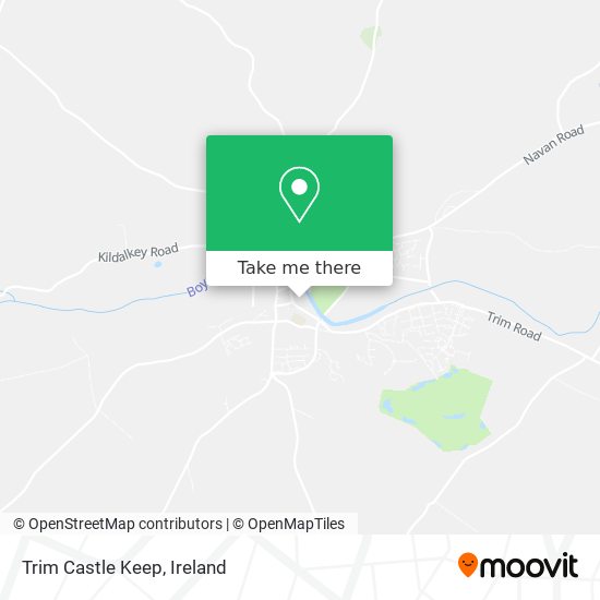 Trim Castle Keep map