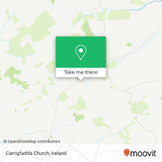 Carrigfadda Church map