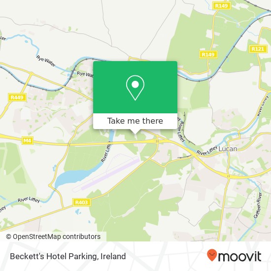 Beckett's Hotel Parking map