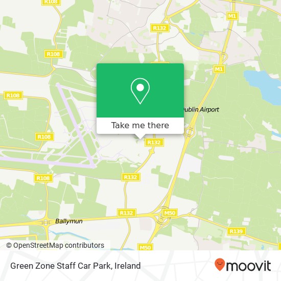 Green Zone Staff Car Park map