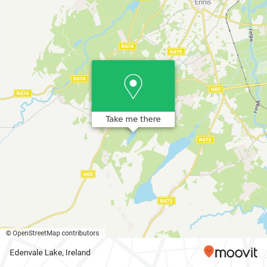 Edenvale Lake map
