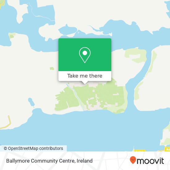Ballymore Community Centre map