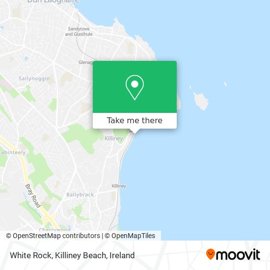 White Rock, Killiney Beach map