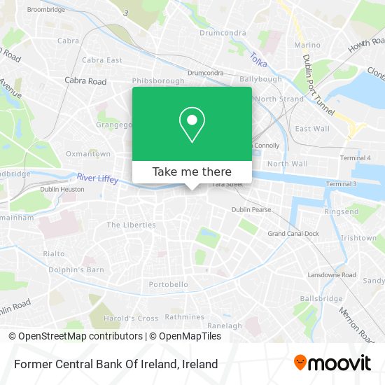 Former Central Bank Of Ireland map