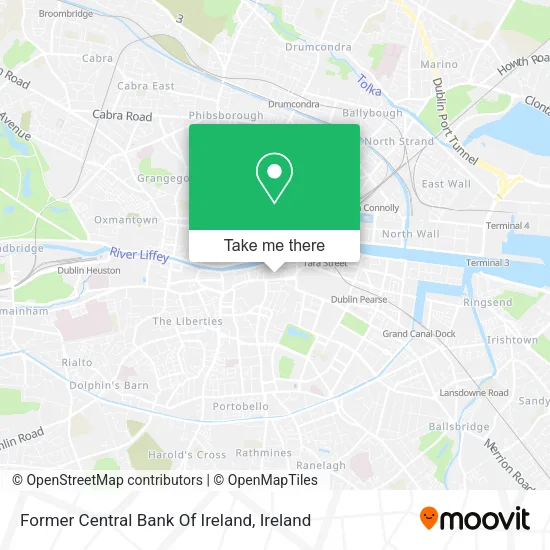 Former Central Bank Of Ireland map