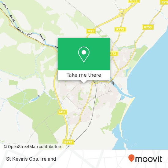 St Kevin's Cbs map