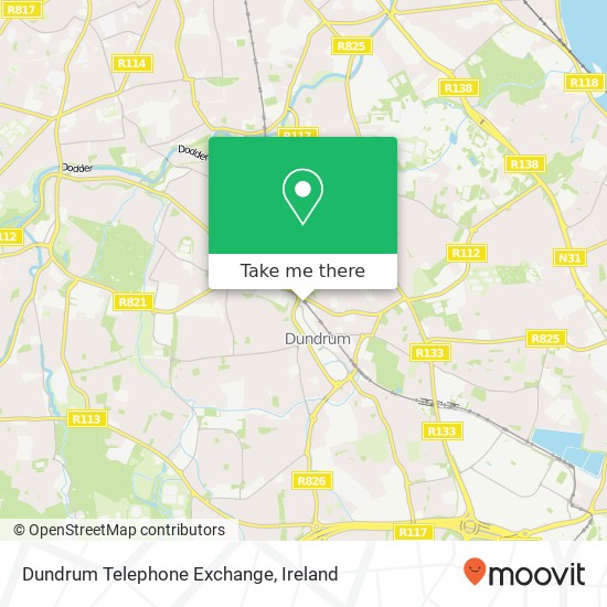Dundrum Telephone Exchange map