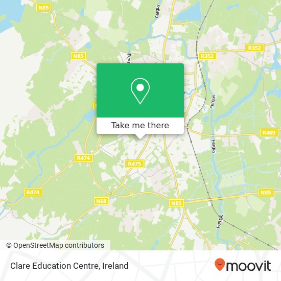 Clare Education Centre map