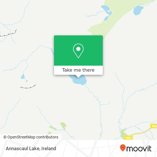 Annascaul Lake map