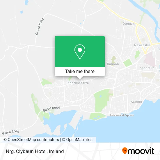 Nrg, Clybaun Hotel map