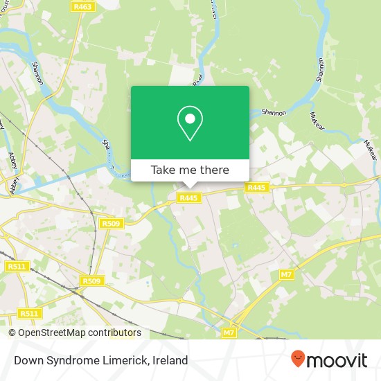 Down Syndrome Limerick map