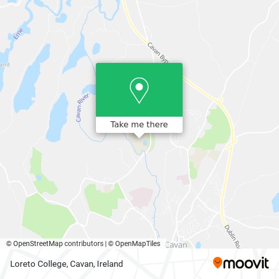 Loreto College, Cavan map