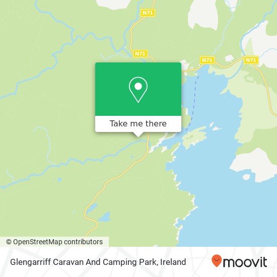 Glengarriff Caravan And Camping Park plan
