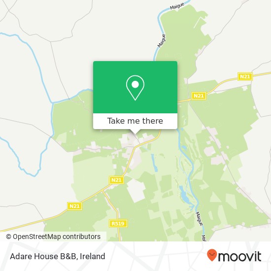 Adare House B&B plan