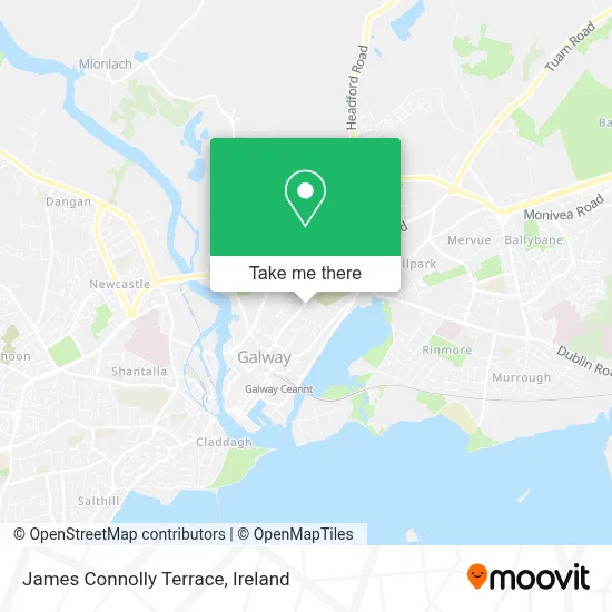 James Connolly Terrace map