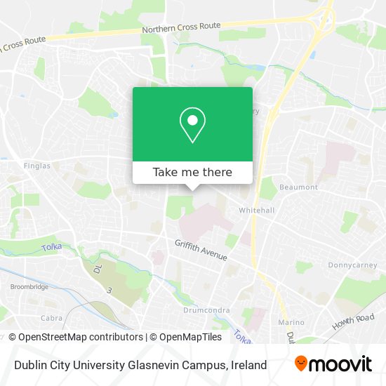 Dublin City University Glasnevin Campus map