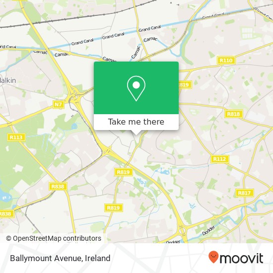 Ballymount Avenue map