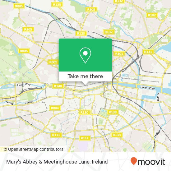 Mary's Abbey & Meetinghouse Lane plan
