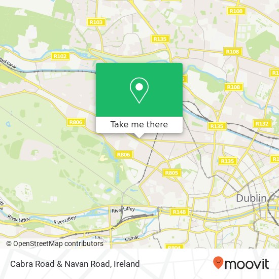 Cabra Road & Navan Road map