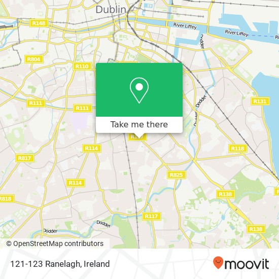 121-123 Ranelagh map