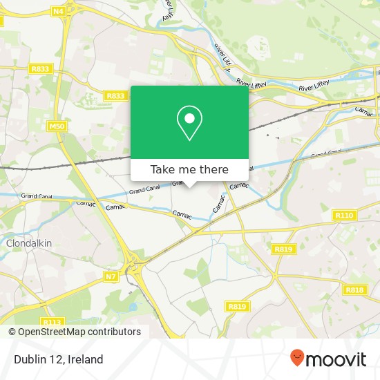 Dublin 12 map