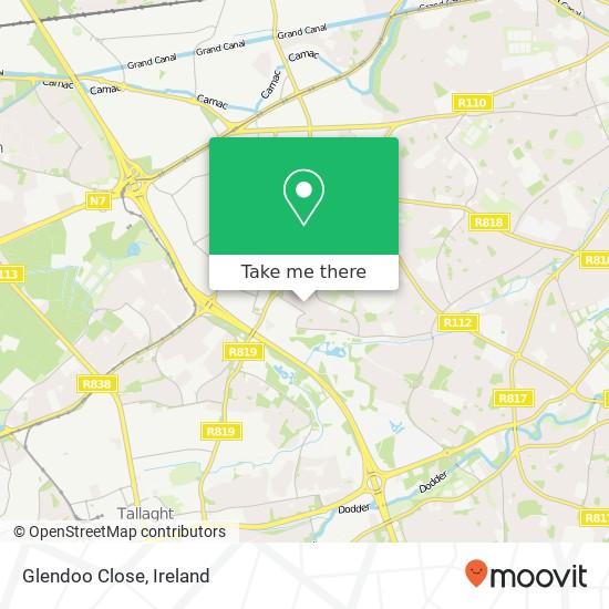 Glendoo Close map
