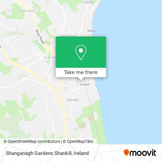 Shanganagh Gardens Shankill map