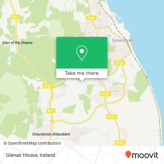 Glenair House map