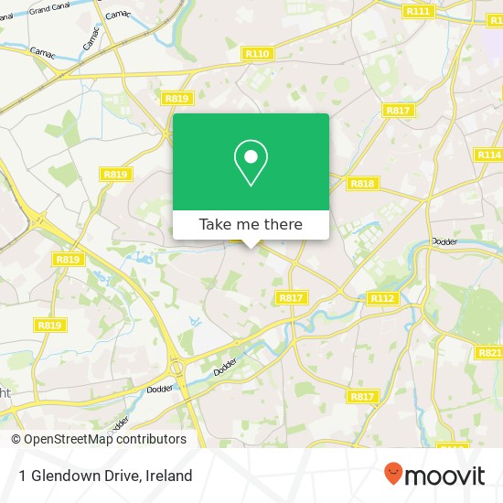 1 Glendown Drive map