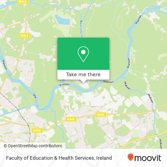 Faculty of Education & Health Services map