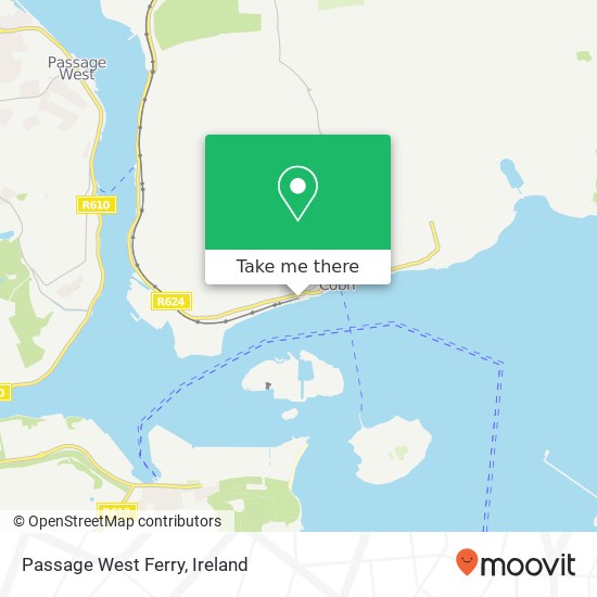 Passage West Ferry map